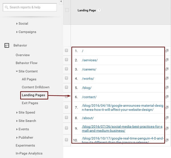 Landing Page Analysis
