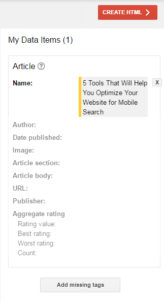 Blog Title Google Structured Data Markup