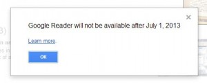 Google Reader to be Retired